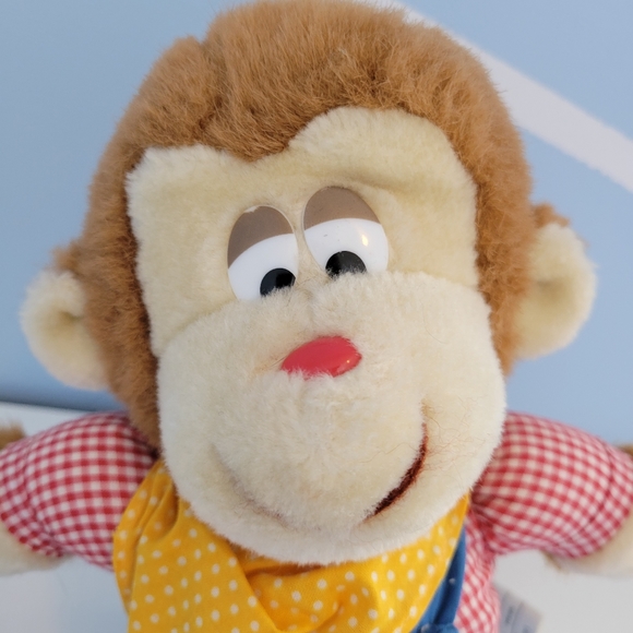 Vintage Monkey Bear Plush 1983 Amtoy Jungle Friends - Picture 3 of 9